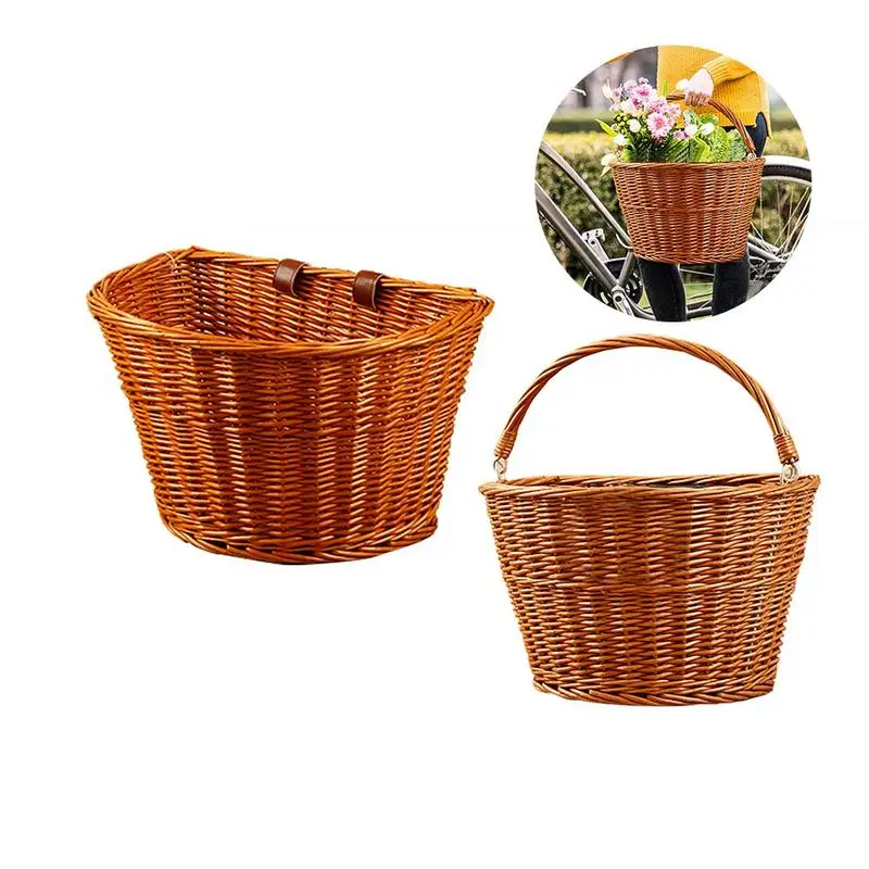2018 Brand New Wicker Front Handlebar Bike Basket Cargo Sturdy And Durable Workmanship Is As Fine
2018 Brand New Wicker Front Handlebar Bike Basket Cargo Sturdy And Durable Workmanship Is As Fine