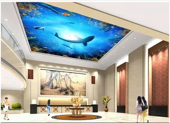 Custom photo wallpaper 3d ceiling wallpaper murals Undersea World Ocean Shark Ceiling mural Ceiling Fresco wallpaper living room
Custom photo wallpaper 3d ceiling wallpaper murals Undersea World Ocean Shark Ceiling mural Ceiling Fresco wallpaper living room