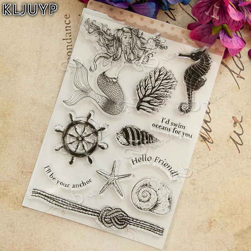 KLJUYP 1 sheet DIY Mermaid Transparent Design Transparent Clear Rubber Stamp Seal Paper Craft Scrapbooking Decoration
KLJUYP 1 sheet DIY Mermaid Transparent Design Transparent Clear Rubber Stamp Seal Paper Craft Scrapbooking Decoration