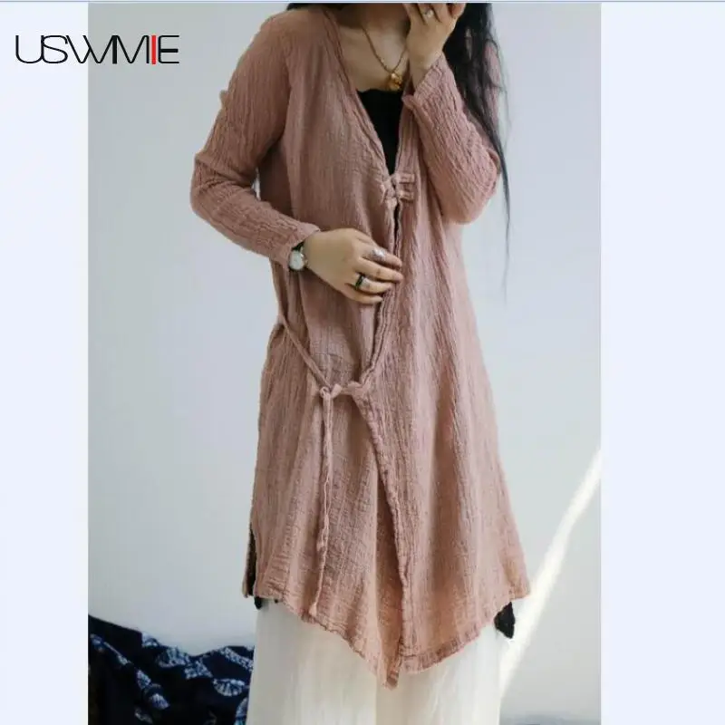 USWMIE 2017 Summer Women Blouses New Literature Retro Simple Casual V-neck Solid Color Shirt Long Sleeve Sunscreen Loose Tops
USWMIE 2017 Summer Women Blouses New Literature Retro Simple Casual V-neck Solid Color Shirt Long Sleeve Sunscreen Loose Tops