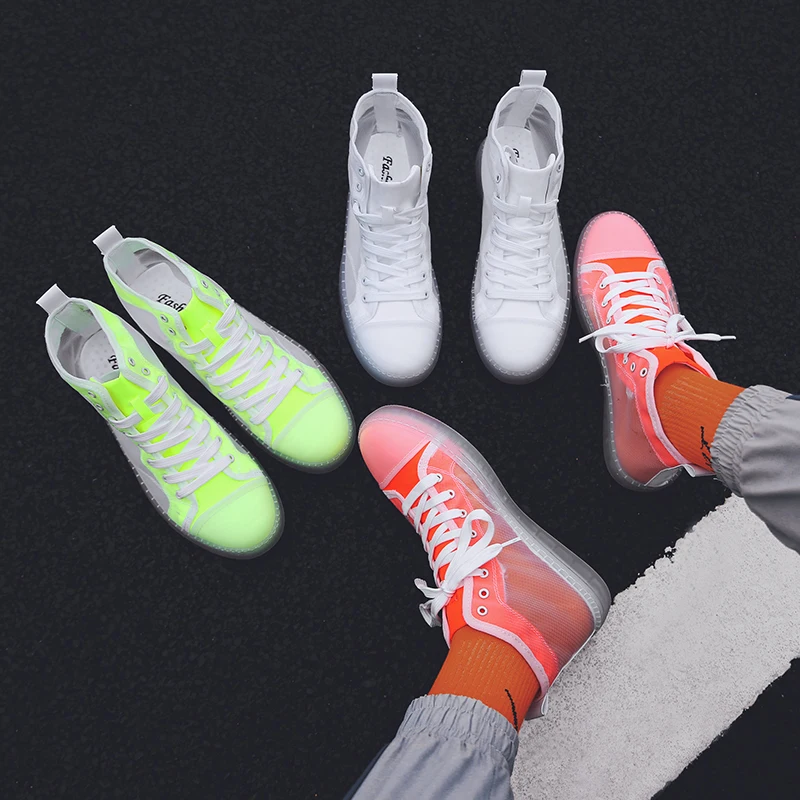 Transparent Men's Casual Shoes Fashion Flat Breathable Canvas Shoes Hip-hop Street Style Female Outdoor Walking Sneakers Women
Transparent Men's Casual Shoes Fashion Flat Breathable Canvas Shoes Hip-hop Street Style Female Outdoor Walking Sneakers Women