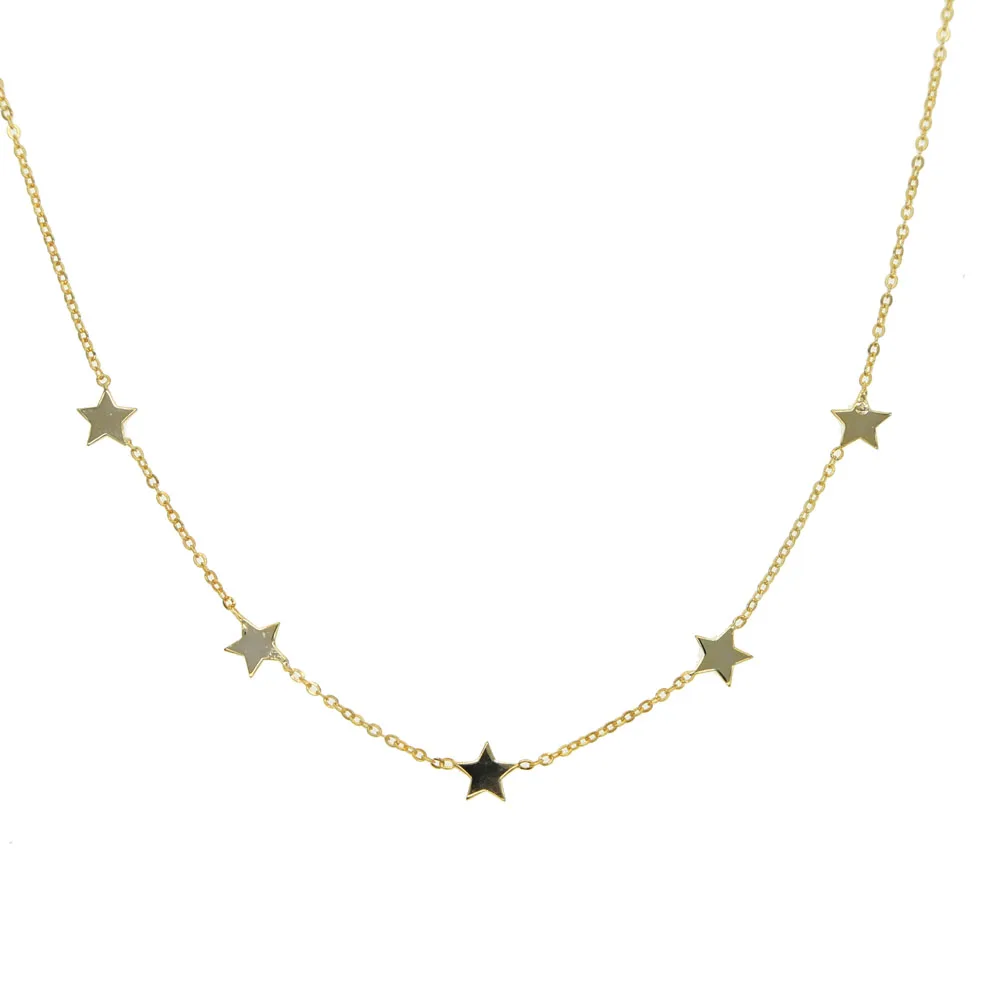 2019 New Maxi Necklace 925 Sterling silver Sequins star Necklace & Pendants Jewelry For women Wedding Glitter plain Chokers
2019 New Maxi Necklace 925 Sterling silver Sequins star Necklace & Pendants Jewelry For women Wedding Glitter plain Chokers