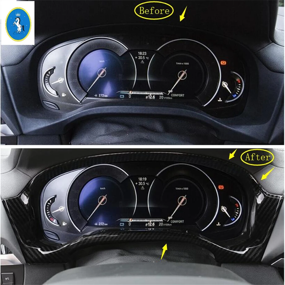 Yimaautotrims Dashboard Instrument Display Screen Frame Cover Trim For BMW X3 G01 2018 2019 2020 Matte / Carbon Fiber Look
Yimaautotrims Dashboard Instrument Display Screen Frame Cover Trim For BMW X3 G01 2018 2019 2020 Matte / Carbon Fiber Look