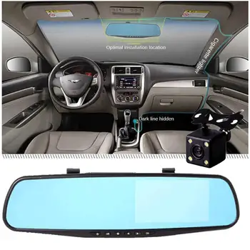 4.3-inch 1080P Car Mirror Anti-glare 170 Degrees Wide-angle Rearview Mirror Driving Recorder Dual Lens Reversing Image
4.3-inch 1080P Car Mirror Anti-glare 170 Degrees Wide-angle Rearview Mirror Driving Recorder Dual Lens Reversing Image