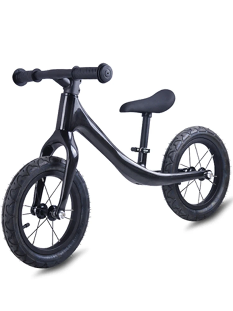 Clearance 2019 Carbon Fiber Children complete bike 12inch Kids Balance Bike No Pedal Baby Bicycle Fits children from 18 months to 6 years 30