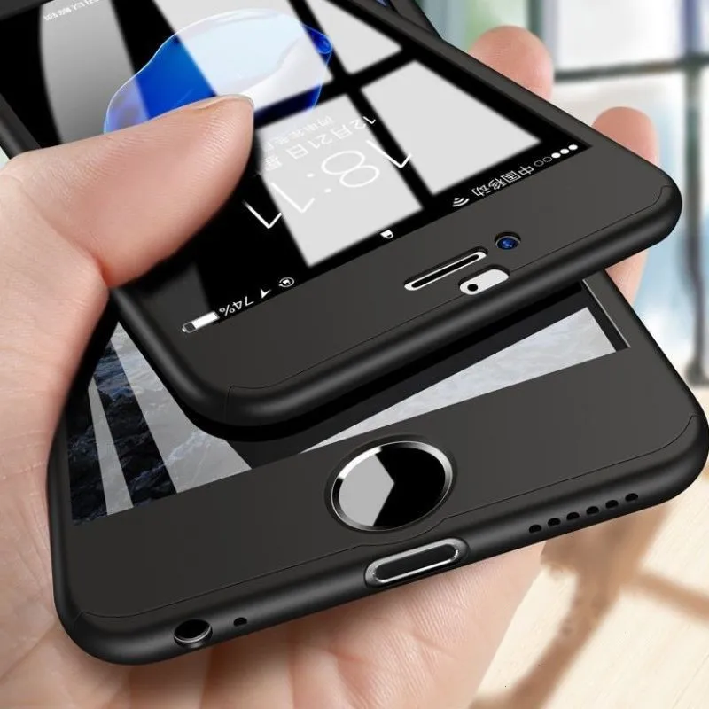 360 Full Protective With Hole Phone Case For iPhone X XR XS Max 10 Full Cover For iPhone 8 7 6 6S Plus 5 5S SE Cases With Glass
360 Full Protective With Hole Phone Case For iPhone X XR XS Max 10 Full Cover For iPhone 8 7 6 6S Plus 5 5S SE Cases With Glass