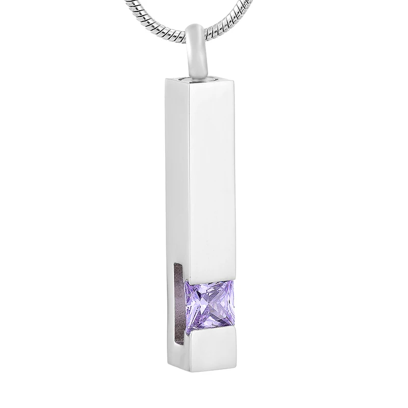 IJD9726 Trendy Inlay Crystal Bar Cremation Pendant Memorial Necklace Ashes Urn Pet/Human Keepsake Women Jewelry Free Engraved
IJD9726 Trendy Inlay Crystal Bar Cremation Pendant Memorial Necklace Ashes Urn Pet/Human Keepsake Women Jewelry Free Engraved
