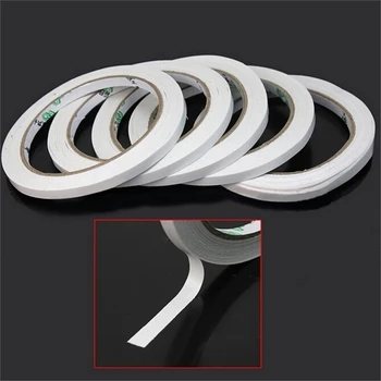 

2 Rolls 18M New Arrival Hot Powerful Double Faced Adhesive Sticky Tape paper Double Sided Tape For Mounting Fixing Pad