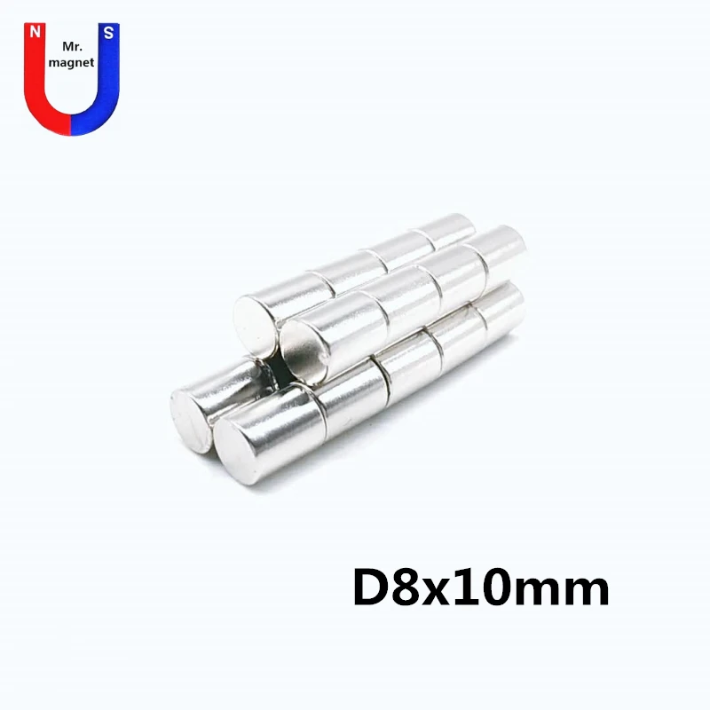 30/100/500pcs 8x10 magnet bar super powerful 8mm x 10mm permanent magnets 8*10 rare earth NdFeB neodymium magnet strong magnetic
30/100/500pcs 8x10 magnet bar super powerful 8mm x 10mm permanent magnets 8*10 rare earth NdFeB neodymium magnet strong magnetic
