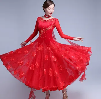 Ballroom Competition Dance Dress 2018 New Design Tango Flamenco Waltz Dancing Skirt Women Standard Ballroom Dance Dresses B-6209
Ballroom Competition Dance Dress 2018 New Design Tango Flamenco Waltz Dancing Skirt Women Standard Ballroom Dance Dresses B-6209