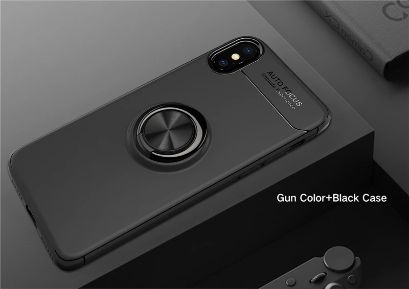Car Holder Stand Magnetic Bracket Finger Ring TPU Phone Back Case For iPhone X 8 7 6 6S Plus SE 5S 5 Magnetic Ring Stand Cover (27)