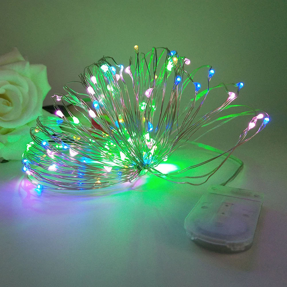 Waterproof 2M 5M LED Fairy Garland Night Light fixtures bedside lamp Christmas Wedding Decoration by CR2032 Battery-Powered
Waterproof 2M 5M LED Fairy Garland Night Light fixtures bedside lamp Christmas Wedding Decoration by CR2032 Battery-Powered