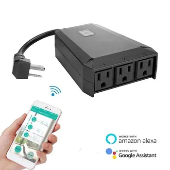 Waterproof Outdoor Intelligent Socket Alexa Intelligent Socket Wifi Mobile Phone Timing Switch Socket Remote Control
Waterproof Outdoor Intelligent Socket Alexa Intelligent Socket Wifi Mobile Phone Timing Switch Socket Remote Control