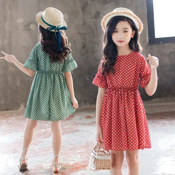 Dresses for Girls Short sleeve Vetement Children Girl Casual Style Children Dress Teenage Girls Clothes 6 8 10 12 13 14 Year
Dresses for Girls Short sleeve Vetement Children Girl Casual Style Children Dress Teenage Girls Clothes 6 8 10 12 13 14 Year