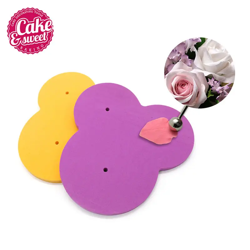 2PCS Three-hole Mickey Shape Flower Modelling Fondant Cake Foam Pad Sponge Gum Paste Decorating Mat For flower Making Tool
2PCS Three-hole Mickey Shape Flower Modelling Fondant Cake Foam Pad Sponge Gum Paste Decorating Mat For flower Making Tool