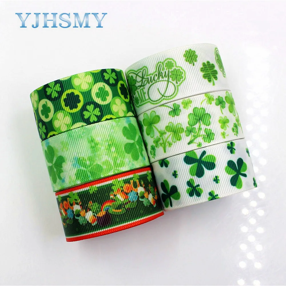 YJHSMY D-18111-125,25 mm 5 yards,Four-leaf clover Thermal transfer Printed grosgrain Ribbons,Party decoration DIY handmade
YJHSMY D-18111-125,25 mm 5 yards,Four-leaf clover Thermal transfer Printed grosgrain Ribbons,Party decoration DIY handmade