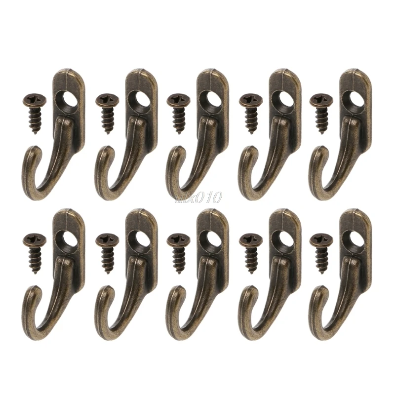 10PCS Vintage Bronze Double Coat Hangers Wall Mounted Entryway Hooks With Screws Whosale&DropShip
10PCS Vintage Bronze Double Coat Hangers Wall Mounted Entryway Hooks With Screws Whosale&DropShip