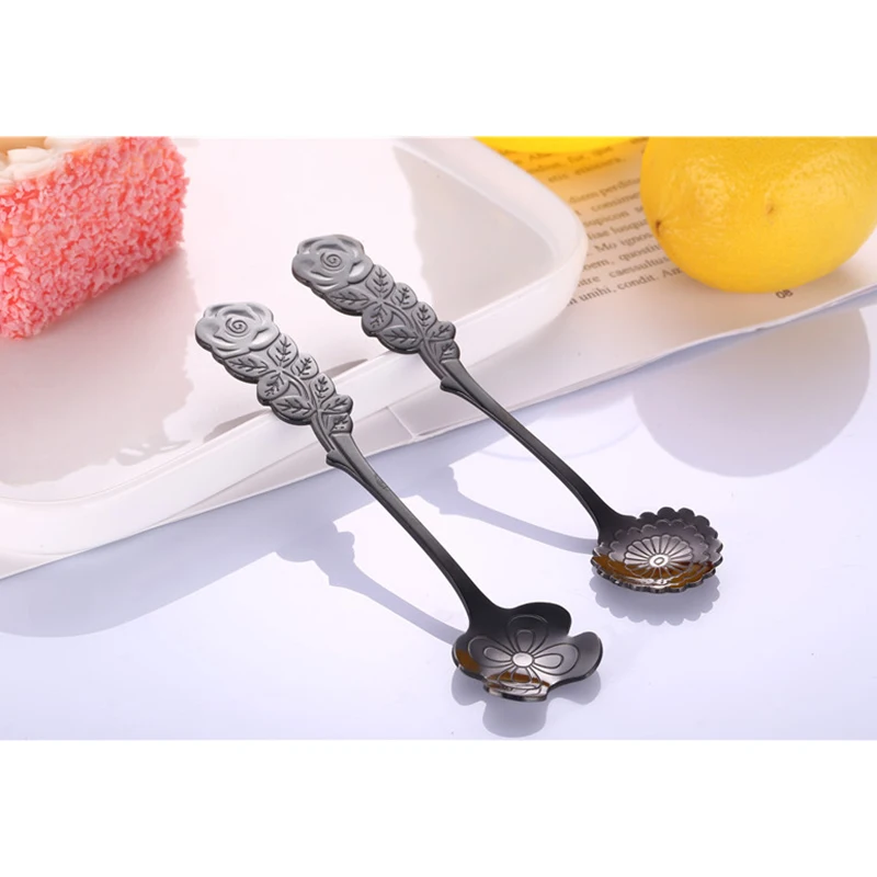 1 Pcs Stainless Steel Flower Spoon Coffee Tea Spoon Ice Cream Dessert Cake Spoons P7Ding
1 Pcs Stainless Steel Flower Spoon Coffee Tea Spoon Ice Cream Dessert Cake Spoons P7Ding