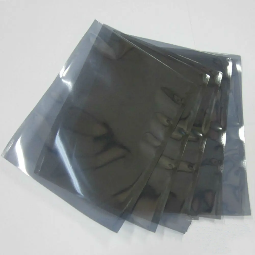 

7*11cm Open Top Anti-Static Shielding Plastic Pack Bags ESD Anti Static Storage Bag Antistatic Package Bags
