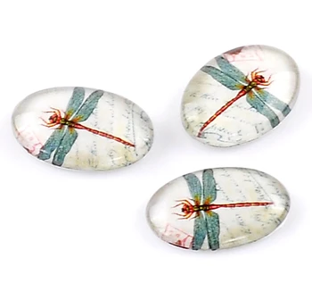 Glass Dome Seals Cabochons Embellishments Findings Oval Flatback Multicolor Dragonfly Pattern 18mm x 13mm ,2 PCs
Glass Dome Seals Cabochons Embellishments Findings Oval Flatback Multicolor Dragonfly Pattern 18mm x 13mm ,2 PCs
