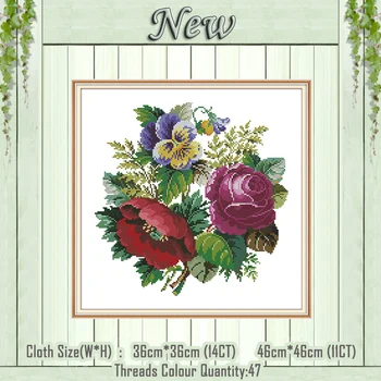 A bouquet of roses colourful flower painting counted print on the canvas DMC 11CT 14CT kit Cross Stitch embroider needlework Set
A bouquet of roses colourful flower painting counted print on the canvas DMC 11CT 14CT kit Cross Stitch embroider needlework Set