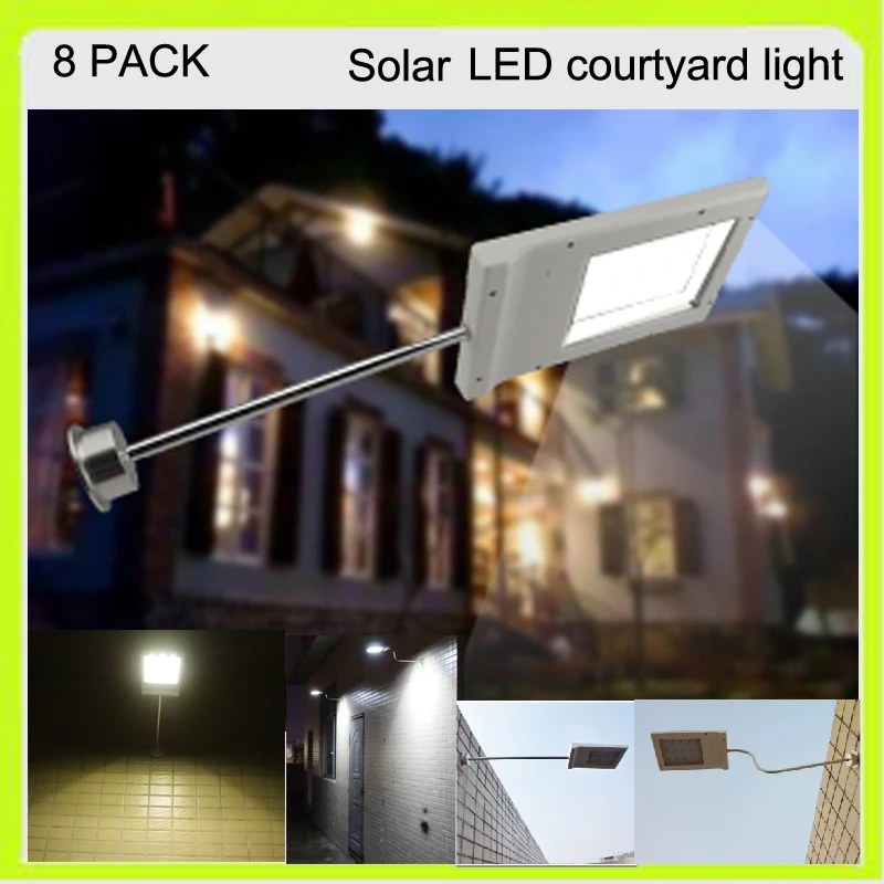 Manufacturer 8 PACK 3W solar 15 LED flood light led luminaries led wall light waterproof 3000Mah Li-ion 5 hours working
Manufacturer 8 PACK 3W solar 15 LED flood light led luminaries led wall light waterproof 3000Mah Li-ion 5 hours working