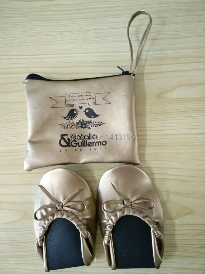 foldable ballet shoes in bag