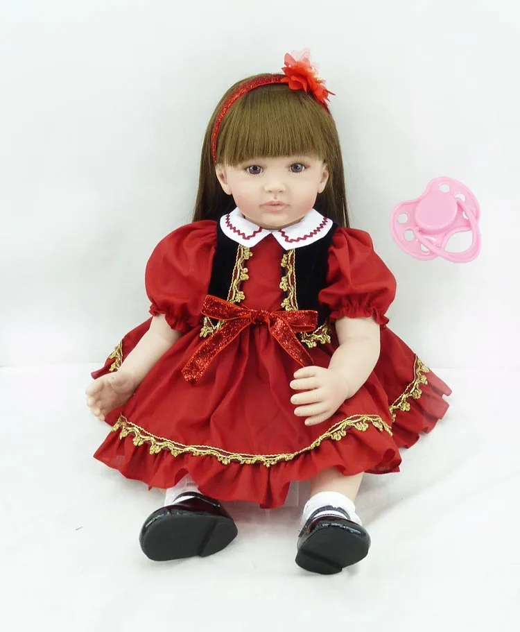 60cm Silicone Vinyl Reborn Baby Doll Toys Kids Child Birthday Christmas New Year Gifts Lifelike Toddler Dolls Girl Brinquedos
60cm Silicone Vinyl Reborn Baby Doll Toys Kids Child Birthday Christmas New Year Gifts Lifelike Toddler Dolls Girl Brinquedos