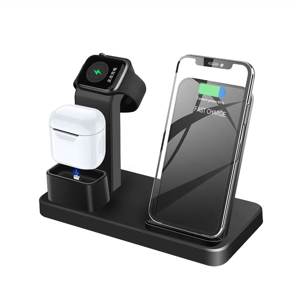 FDGAO 10W Wireless Charging Dock Station For IPhone X XS Max XR 8 Plus QI Wireless Charger Stand For AirPods Apple Watch Charger
FDGAO 10W Wireless Charging Dock Station For IPhone X XS Max XR 8 Plus QI Wireless Charger Stand For AirPods Apple Watch Charger