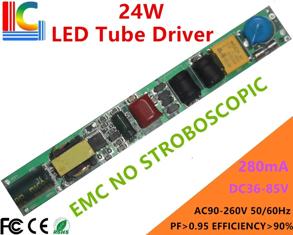 No stroboscopic 12W 18W 24W LED Driver Out 36V to 80V 280mA EMC CE Power Supply Input 110V 220V 1.2M 1.5M T8 Tube Freeshipping
No stroboscopic 12W 18W 24W LED Driver Out 36V to 80V 280mA EMC CE Power Supply Input 110V 220V 1.2M 1.5M T8 Tube Freeshipping