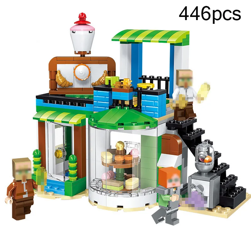 3 in 1 Minecrafted City Seaside Shop Model Building Blocks Action Figures Compatible Legoing My World Bricks Toys For Children
3 in 1 Minecrafted City Seaside Shop Model Building Blocks Action Figures Compatible Legoing My World Bricks Toys For Children