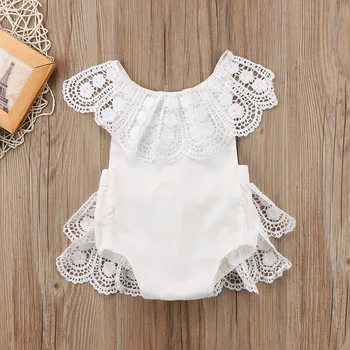 Fashion Baby Girls Clothes White Lace Newborn Infant Baby Bodysuit Ruffles Backless Infant Clothing
Fashion Baby Girls Clothes White Lace Newborn Infant Baby Bodysuit Ruffles Backless Infant Clothing