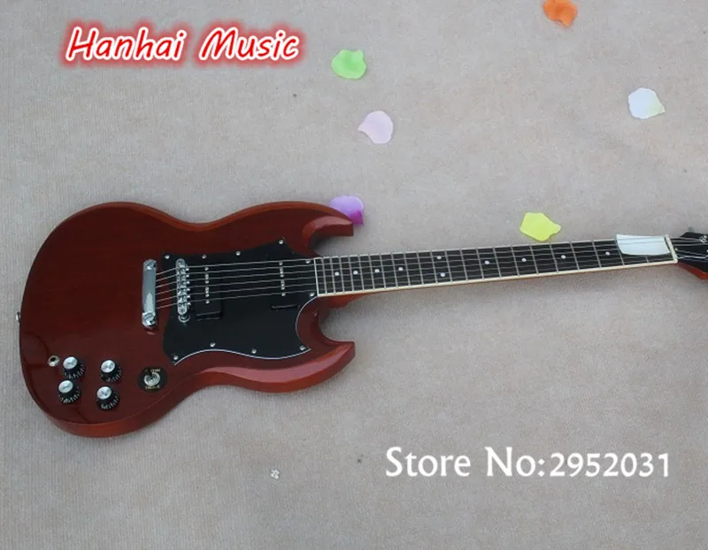 Free Shipping-Electric Guitar,Claret-red Color,Mahogany Body and Neck,2 P90 Pickups,Chrome Hardware,can be Customized
Free Shipping-Electric Guitar,Claret-red Color,Mahogany Body and Neck,2 P90 Pickups,Chrome Hardware,can be Customized