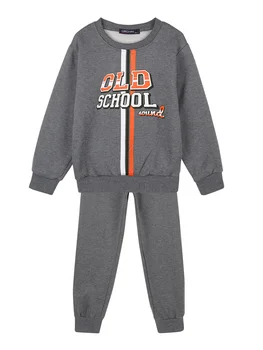 Crewneck sweatshirt + pants suit-athletic suit sweatshirt 2 pieces