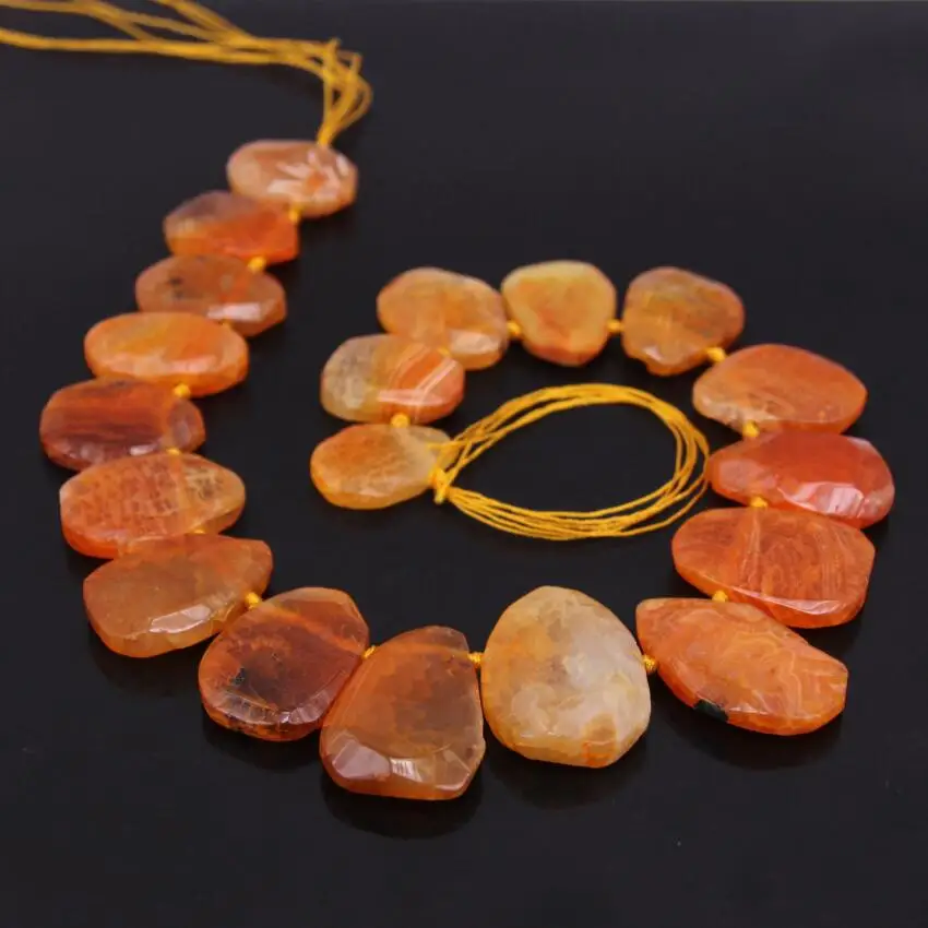 15.5"strand Orange Crack Agates Top Drilled Faceted Slab Slice Loose Beads,Natural Onxy Slab graduated Nacklace Pendants Jewelry
15.5"strand Orange Crack Agates Top Drilled Faceted Slab Slice Loose Beads,Natural Onxy Slab graduated Nacklace Pendants Jewelry