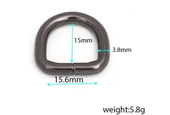 15.6x15mm Black D Ring for Bag parts Bag hardware accessories, Shoes, Buckle belt parts DIY accessories
15.6x15mm Black D Ring for Bag parts Bag hardware accessories, Shoes, Buckle belt parts DIY accessories