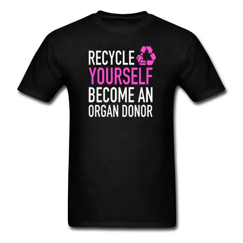 Футболка Дизайн Интернет-о-образным вырезом с коротким Recycle себя стать Органы