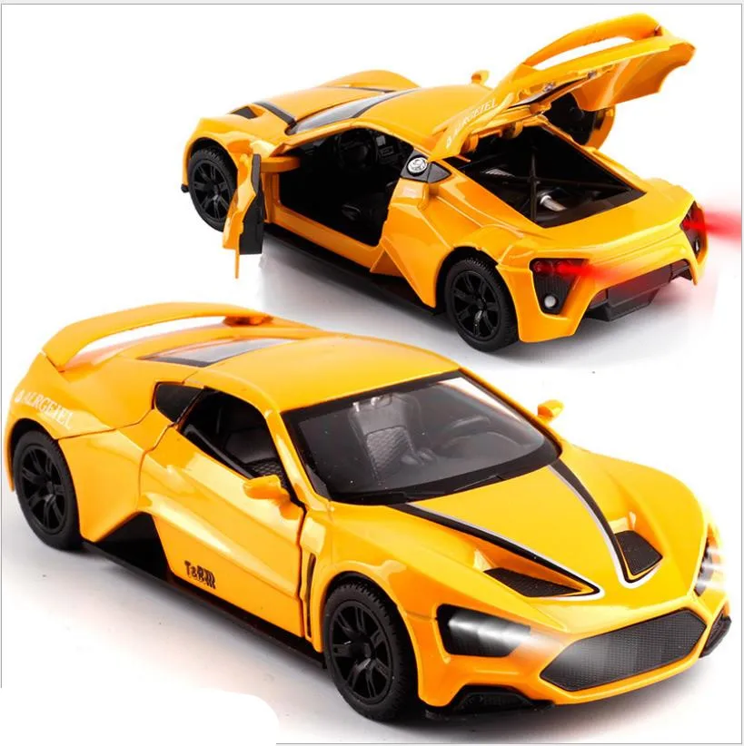 1:32 спортивный автомобиль с высокой имитацией сплав откатная модель автомобиля
