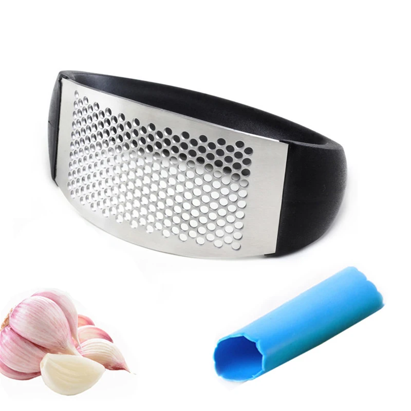 Stainless Steel Garlic Presses Garlic Peeler Kit Garlic Mincer Chopping Garlic Tools Curve Fruit Vegetable Tools Kitchen Gadgets
Stainless Steel Garlic Presses Garlic Peeler Kit Garlic Mincer Chopping Garlic Tools Curve Fruit Vegetable Tools Kitchen Gadgets