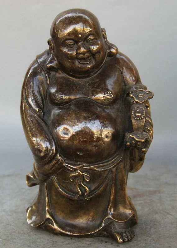 fast shipping USPS to USA S1971 8" Chinese Buddhism Copper Auspicious Ru Yi Happy Laugh Maitreya Buddha Statue
fast shipping USPS to USA S1971 8" Chinese Buddhism Copper Auspicious Ru Yi Happy Laugh Maitreya Buddha Statue