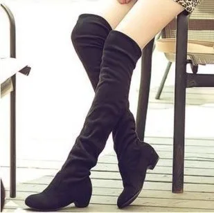 Women's Scrub Elastic Flannelet Round Toe Boots Women Ladies Fashion low-heeled over knee thick heel high-leg Boots Shoes
Women's Scrub Elastic Flannelet Round Toe Boots Women Ladies Fashion low-heeled over knee thick heel high-leg Boots Shoes