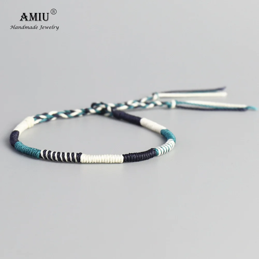 AMIU Handmade Waterproof Woven Wax Thread Wrap Bracelet Simple Rope Knot Bracelet Friendship Bracelet for Men and Women
AMIU Handmade Waterproof Woven Wax Thread Wrap Bracelet Simple Rope Knot Bracelet Friendship Bracelet for Men and Women