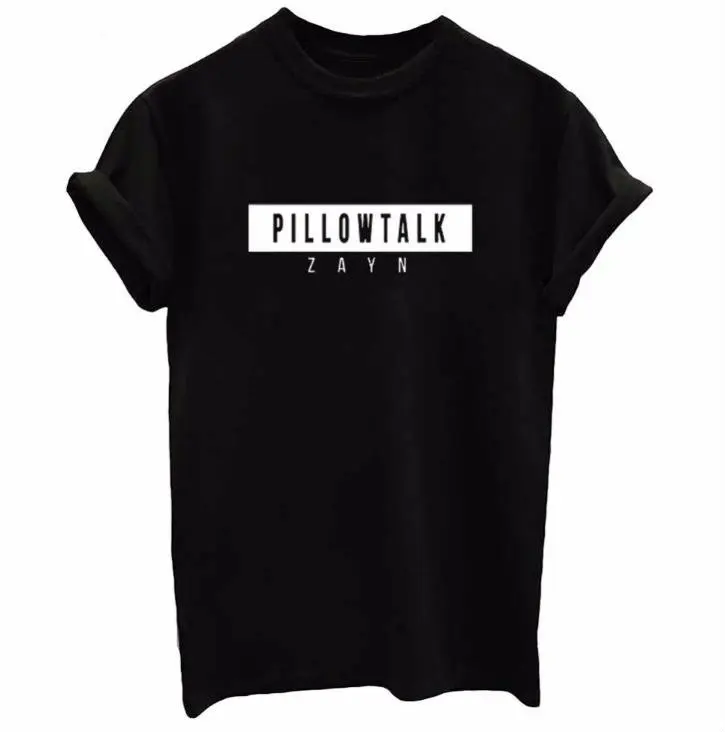 PILLOWTALK ZAYN letters Print Women T shirt Casual Cotton Hipster tshirts For Lady Funny Top Tee Drop Ship B-228
PILLOWTALK ZAYN letters Print Women T shirt Casual Cotton Hipster tshirts For Lady Funny Top Tee Drop Ship B-228
