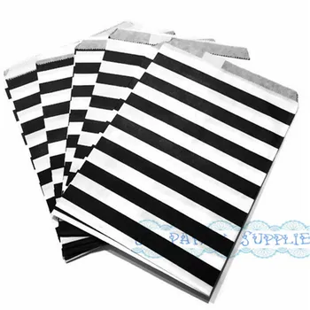 200pcs Black and White Horizontal Stripe Paper Gift Bags Middy Bitty Bags 5" X 7 1/2" Wedding Candy Treats Favor Bags
200pcs Black and White Horizontal Stripe Paper Gift Bags Middy Bitty Bags 5" X 7 1/2" Wedding Candy Treats Favor Bags