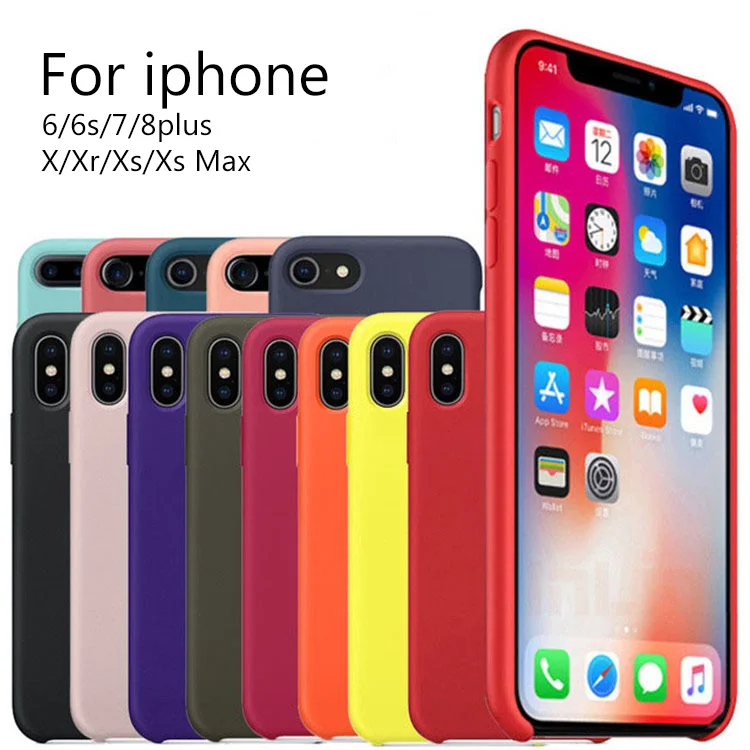 Official Silicone Cases For iPhone 7Plus 6 6S 7 8 Plus With Logo Silicone Cover For iPhone 10 X XR XS Max With Retail Box
Official Silicone Cases For iPhone 7Plus 6 6S 7 8 Plus With Logo Silicone Cover For iPhone 10 X XR XS Max With Retail Box