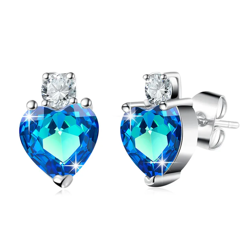 Garilina fashion jewelry Silver Heart Blue Austrian crystal Clip Earrings for women Party Wedding Gift E2254
Garilina fashion jewelry Silver Heart Blue Austrian crystal Clip Earrings for women Party Wedding Gift E2254