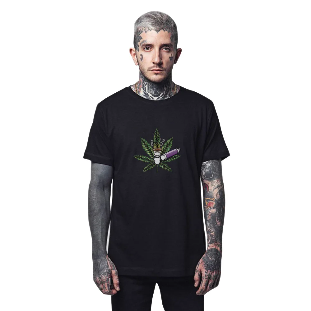 Lovers Short Sleeve T-shirt Loose Summer Hip-hop Youth Creative Cannabis Pipe Printed T-shirt Chao Brand Large Men's Wear
Lovers Short Sleeve T-shirt Loose Summer Hip-hop Youth Creative Cannabis Pipe Printed T-shirt Chao Brand Large Men's Wear