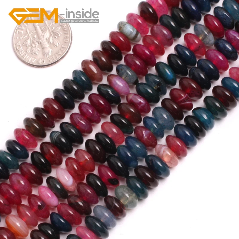 Natural Color Agat e Rondelle Heishi Spacer Stone Beads DIY Loose smooth Beads For Jewelry Making Bracelets Necklace Strand 15"
Natural Color Agat e Rondelle Heishi Spacer Stone Beads DIY Loose smooth Beads For Jewelry Making Bracelets Necklace Strand 15"