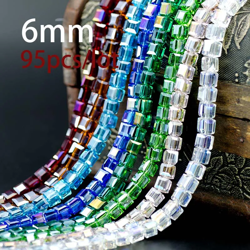 High Quality Hot New 6mm Crystal Square Shape Cube Austria Faceted Loose Spacer Round Glass Beads for Jewelry Making 95Pcs/lot
High Quality Hot New 6mm Crystal Square Shape Cube Austria Faceted Loose Spacer Round Glass Beads for Jewelry Making 95Pcs/lot