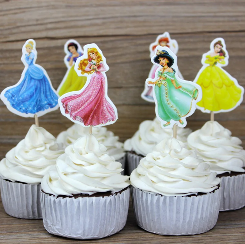 72pcs Pretty princess Snow white Jasmine Cinderella Bella fairy Cupcake Toppers Pick decoration for kids birthday party supplies
72pcs Pretty princess Snow white Jasmine Cinderella Bella fairy Cupcake Toppers Pick decoration for kids birthday party supplies